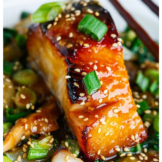 Miso Glazed Patagonian Tooth Fish With Sesame Dressing