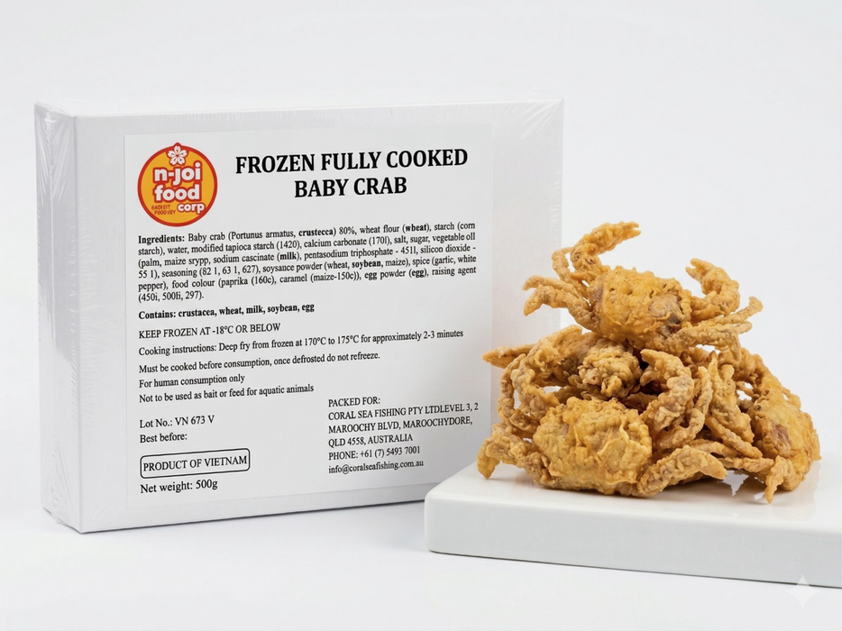 Frozen Cooked Baby Crab