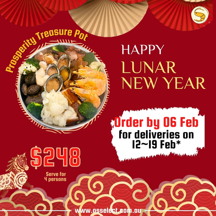 Lunar New Year Prosperity Treasure Pot 新春賀年盆菜 (Serve for 4 persons)