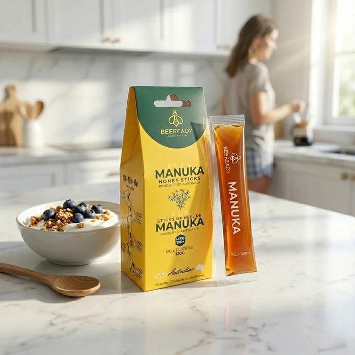 MGO 100+ Premium Australian Manuka Honey Sticks (12g x 10)
